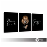 quadro decorativo frase leao QUADROS E MIMOS  - Decoração Para Sala Moderno - Qu  - 4
