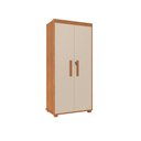 Ver imagem 1 de Armario Multiuso Dispensa em Mdf com Duas Porta com Chave:nature/off White