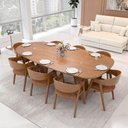 Ver imagem 1 de Conjunto de Mesa e Cadeiras Califórnia 8 Lugares MDF 250cm