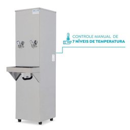 Bebedouro Purificador Industrial Blue Coluna 2 Torneiras Gelada 25l Pic25l220vg-2t Inox 220v - 7