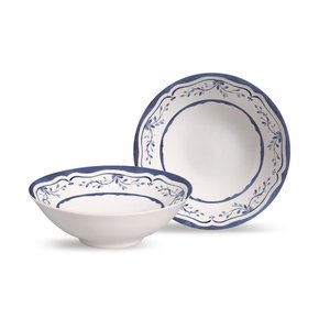 Conjunto 6 Bowls Decorados Valência 300 Ml Alleanza Cerâmica