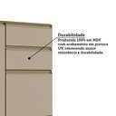 Ver imagem 5 de Balcão de Cozinha para Pia 100% MDF 3 Portas e 2 Gavetas sem Tampo 120cm Cora Luciane Móveis