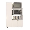 Ver imagem 4 de Armário de Cozinha Multiuso Âmbar 3 Portas Forno e Micro Branco