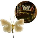 Ver imagem 2 de Borboleta Iluminada Led com Movimento na Asa 40x30cm para Jardim e Decoração Natalina Bivolt com Has