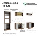 Ver imagem 4 de Armário de Cozinha Completa 270 Cm Rustic/branco Veludo Lux Madesa 06 Rustic/branco Veludo
