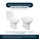 Ver imagem 4 de Assento Sanitário Laqueado Loren Luna Bege Claro para Bacia Lorenzetti