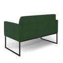 Ver imagem 4 de Sofá Namoradeira com 2 Poltronas Base Industrial Preto Marisa Veludo Verde D03 - D'Rossi