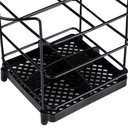 Ver imagem 5 de Organizador de Talheres Utimil Porta Garfo e Faca Preto para Mesa Bancada Armário