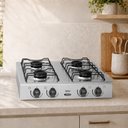 Ver imagem 2 de Fogão 4 Bocas Junior Mesa Inox com Trempes Esmaltadas e Queimador Rápido 1700W Clarice