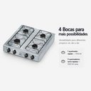 Ver imagem 4 de Fogão 4 Bocas Junior Mesa Inox com Trempes Esmaltadas e Queimador Rápido 1700W Clarice