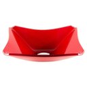 Ver imagem 3 de Gabinete de Vidro 60cm Cuba Chanfrada Vermelho + Torneira Cascata - Dahora