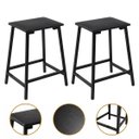 Ver imagem 2 de Kit 2 Banqueta Bancada Baixas Cozinha Bar Banco sem Encosto Resistente