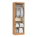 Ver imagem 3 de Guarda-Roupa Modulado 2 Portas com Prateleiras e Cabideiro Infinity Marrom/Cedro/Duna