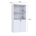 Ver imagem 6 de Armário Alto Estante com 02 Portas 161,5x80x42cm Wlae80 Branco Tx