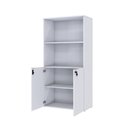 Ver imagem 3 de Armário Alto Estante com 02 Portas 161,5x80x42cm Wlae80 Branco Tx