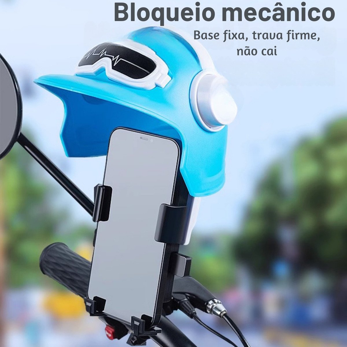 Suporte Capacetinho de Celular para Moto ou Bicicleta It-blue Le-106 - 5