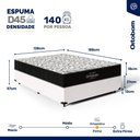 Ver imagem 3 de Cama Box com Colchão de Espuma D45 Ortobom Airtech 150 Casal 138cm