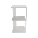 Ver imagem 6 de Mesa de Cabeceira Quad Branca 55cm 1 Nicho Byhouse