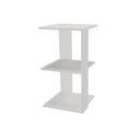 Ver imagem 4 de Mesa de Cabeceira Quad Branca 55cm 1 Nicho Byhouse