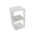 Ver imagem 3 de Mesa de Cabeceira Quad Branca 55cm 1 Nicho Byhouse