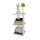 Ver imagem 5 de Mesa de Cabeceira Quad Branca 55cm 1 Nicho Byhouse
