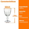 Taça de Vidro Transparente Trevo 300ml 1 Peça - Casambiente - 2