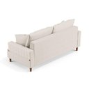 Ver imagem 5 de Sofá Living 3 Lugares 180cm com Almofadas Veras D05 Linho Cru - Mpozenato