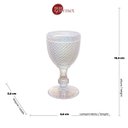 Ver imagem 7 de Kit com 6 Taça de Água de Vidro Bico de Jaca Rainbow Metalizado 300ml | Wolff