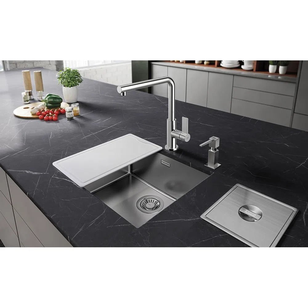 Misturador de Mesa Monocomando Franke Línea com Bica Giratória Fosco - 2