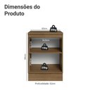 Ver imagem 7 de Balcão de Cozinha 60 Cm 1 Porta Rustic/preto Lux Madesa Rustic/preto