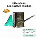 Ver imagem 3 de 2 Papel Parede Linho Cinza 10m + Kit.