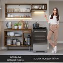 Ver imagem 6 de Armário de Cozinha Compacta 165cm Rustic Emilly Madesa 07