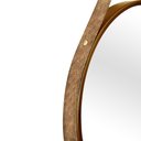 Ver imagem 3 de Espelho Decorativo Adnet Marrom Alça Corino Rajado 30 cm Redondo Marrom/Rajado, 30 cm