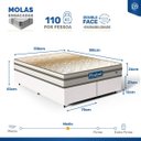 Ver imagem 6 de Cama Box com Colchão de Molas Ensacadas Double Face Pillow Euro Alfa Probel Queen 158cm
