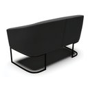 Ver imagem 5 de Sofá Namoradeira e Poltrona Base Industrial Preto Stella Suede D03 - D’Rossi