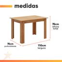 Ver imagem 4 de Mesa para Sala de Jantar 1,10m Place Madeirado Viero