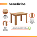 Ver imagem 5 de Mesa para Sala de Jantar 1,10m Place Madeirado Viero