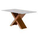 Ver imagem 1 de Mesa de Jantar 6 Lugares Multimóveis Cr50236 Cinamomo/off White