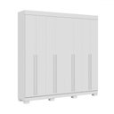 Ver imagem 2 de Guarda-roupa Casal Stella 8 Portas 4 Gavetas 100% Mdf Branco - Acp Móveis