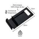 Ver imagem 2 de Registro Regulador Chamine Chapa Aço Preta Paulista 15x29cm