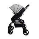Ver imagem 3 de Carrinho de Bebe 3 em 1 Jupiter Preto Cinza - Passear Baby