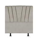 Ver imagem 2 de Cabeceira Estofada Bélgica 100cm Solteiro para Cama Box Quarto Linho Bege - Gat Magazine