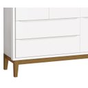 Ver imagem 3 de Guarda-Roupa Retrô 3 Portas Classic New Fosco com Madeira - Reller