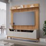 Estante Home Moema com 4 Portas Painel para TV até 70 Polegadas Permóbili Off White/Nature - 3