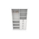 Ver imagem 5 de Armário Arara Gaveta Verônica M17 100% Mdf Sapato Roupa Vetorial Móveis Branco