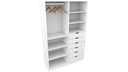 Ver imagem 4 de Armário Arara Gaveta Verônica M17 100% Mdf Sapato Roupa Vetorial Móveis Branco