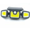 Luminária Solar 103 LEDs 3 Cabeças Parede Sensor Movimento Ajustavel Giratoria - 4
