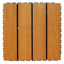 Deck de Madeira 30x30cm Painel Modular em Placa Madersilva  - 2