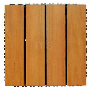 Deck de Madeira 30x30cm Painel Modular em Placa Madersilva 
