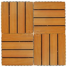 Deck de Madeira 30x30cm Painel Modular em Placa Madersilva  - 3